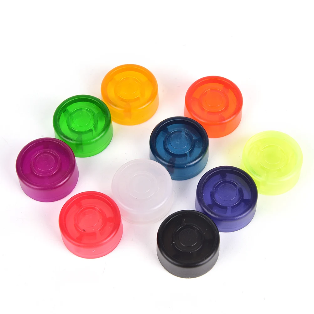 Candy Color 10 Pcs Cover Cap Footswitch Topper Colorful Plastic Bumpers For Guitar Effect Pedal