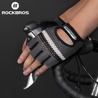 ROCKBROS Half Finger Cycling Gloves Anti-slip Sport Exercise Gym Fitness Tactical Gloves For Women Men Bicycle Accessories