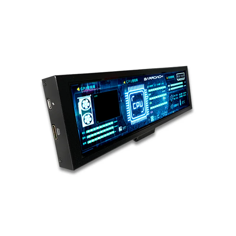 Imagem -06 - Monitor Lcd Multi-touch Ips Placa de Controlo Mini Compatível com Hdmi Ecrã Secundário Aida64 Raspberry pi pc 8.8 1920x480 60hz