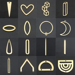 10pcs/lot 316 Stainless Steel Different Geometric DIY Earring Connectors Findings Charm Pendant Wholesale OEM Order Accepted
