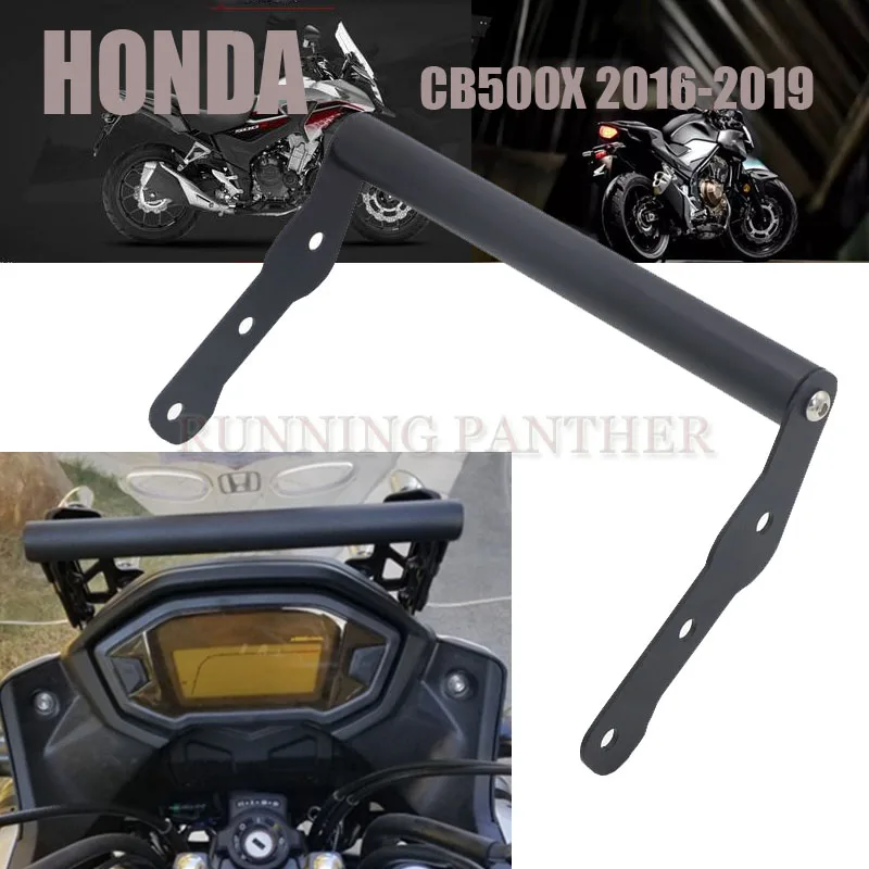 

Для Honda CB 500X CB500X 2016 2017 2018 2019 мотоциклетный GPS/навигационный GPS-навигатор, кронштейн с адаптером черного цвета