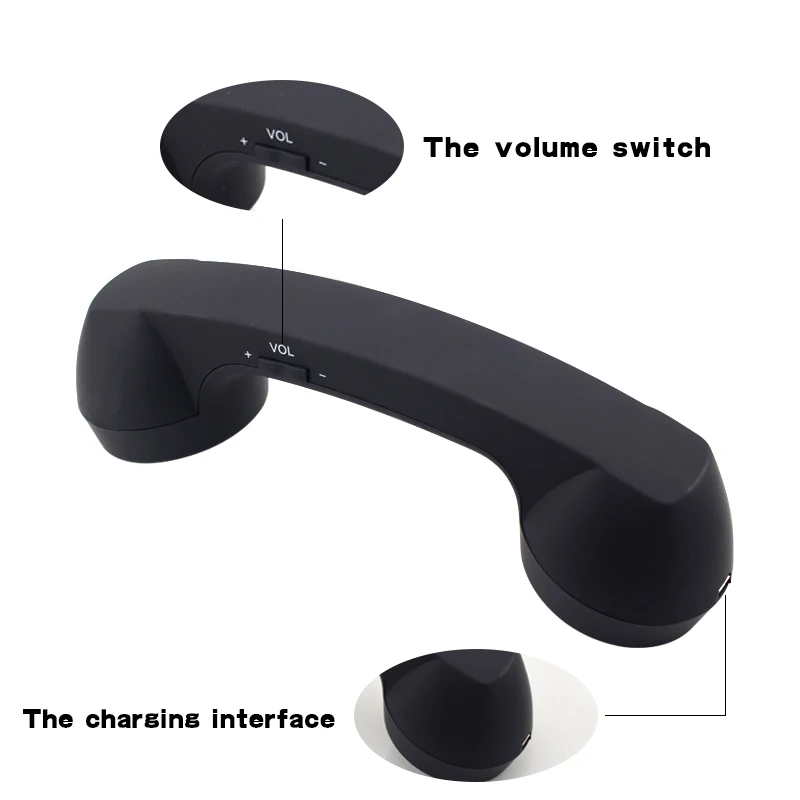 Wireless Retro Bluetooth Phone for Laptops and Cellphones Pop Phone Retro Handset Wireless Retro Telephone Handset Receivers