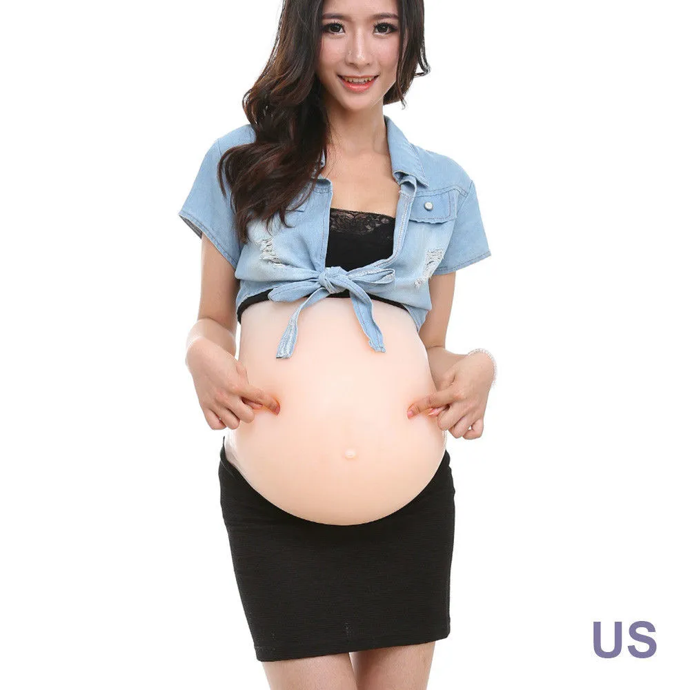 

Best-selling Cosplay Pregnant Women Silicone Belly Maternity Role Props Belly 2-10 Months Twins Body Sculpting Handmade