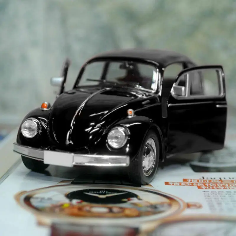 Vintage Beetle Diecast Pull Back Car Model Toy Children Gift Table Top Decor Cool Children Toy Decoration Cute Figurines Gift