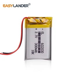Ce Rohs 300Mah 602030 3.7V Lithium Polymeer Batterij Bloody R8 Muis Dvr Advocam-fd8 Profi Rood