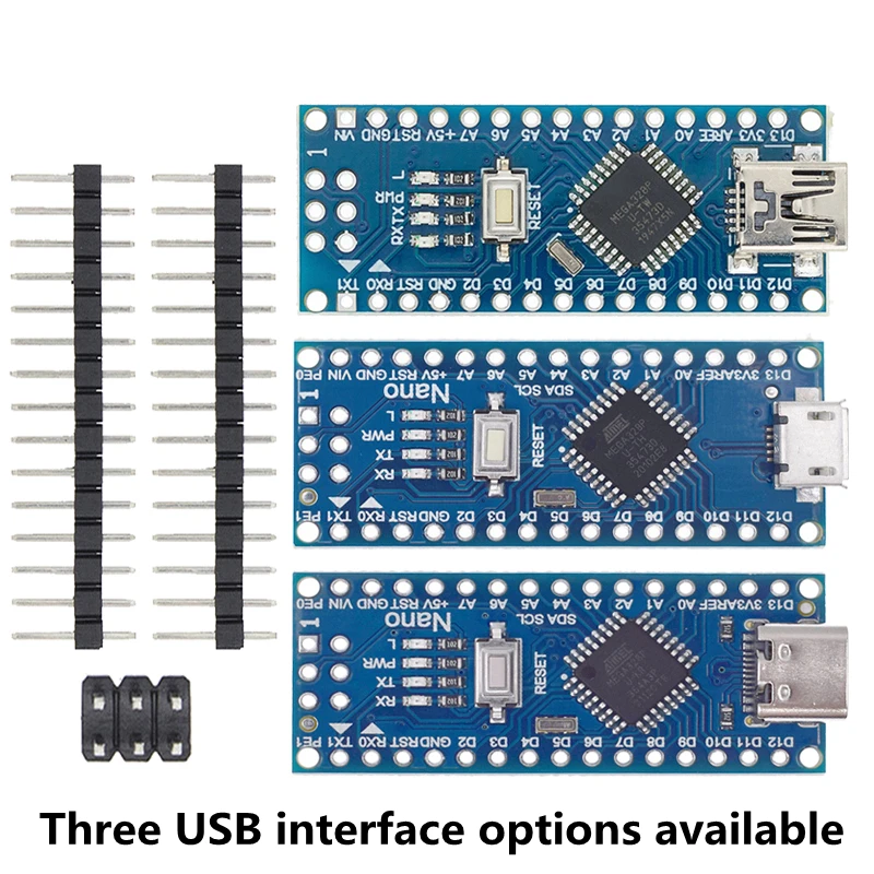 AITEWIN Promotion für Arduino Nano 3.0 Atmega328 Controller kompatibles Board Modul PCB Development Board ohne USB V3.0