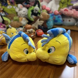 Disney 30cm Cartoons The Little Mermaid Flounder Stuffed Animal Plush Toy Boy Doll For Birthday Gift