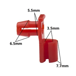 KA LI LI Special Door Lock Buckle Red Interior Accessories Car Door Rod Lock