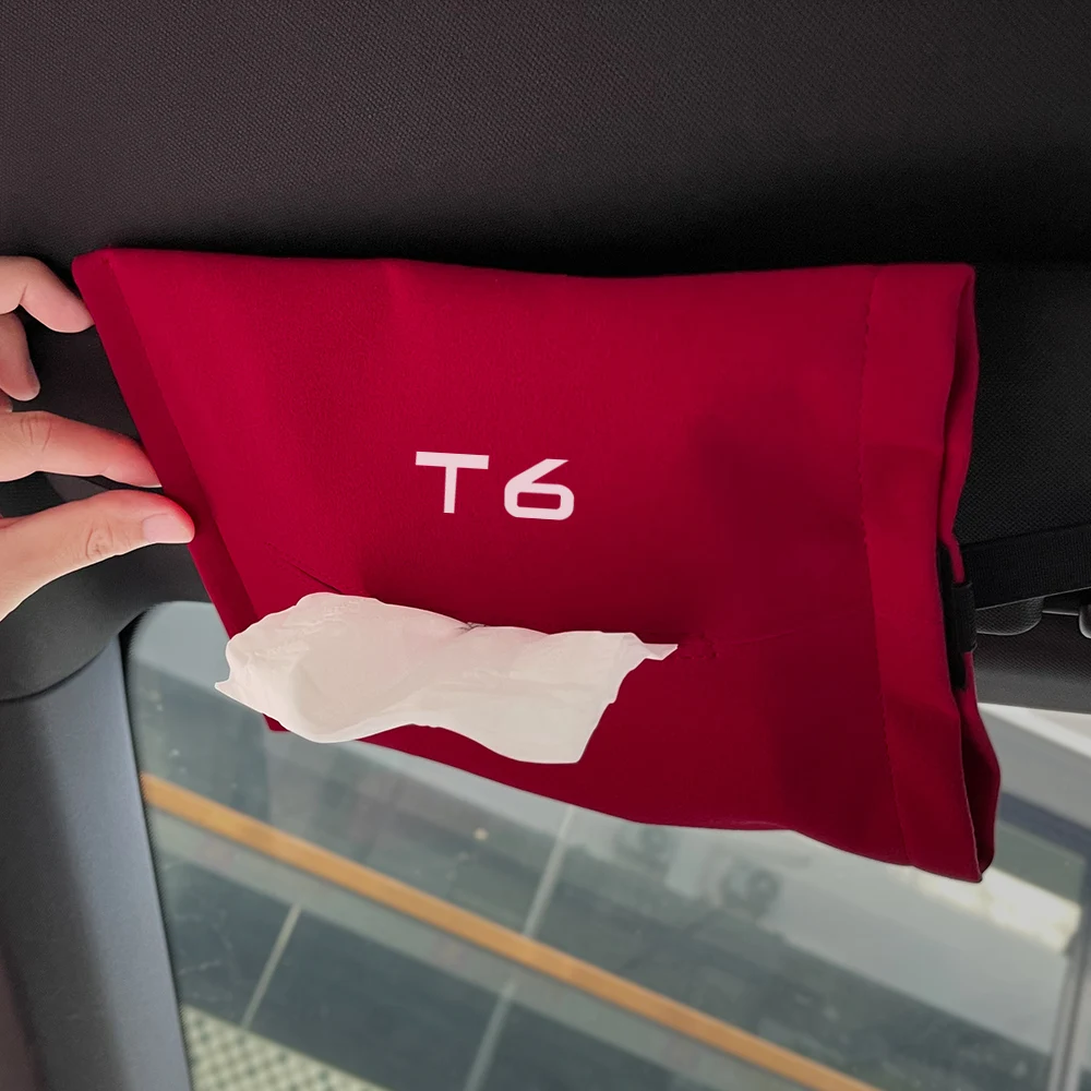 Car Tissue Box Holder Case Auto Accessories For Volvo XC90 XC60 C30 T6 S60 C70 XC40 V40 XC70 V70 V60 V50 S80 S40 AWD V90 S90
