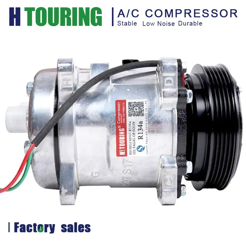 

SD5h11 5h11AC Compressor for Bobcat Toolcats Excavators Skidsteers 7023585 7279139 7363374 1812 1520934 67361 Air Conditioner