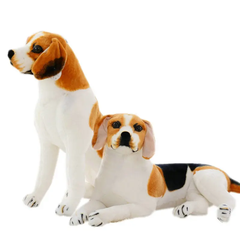 Beagle Dog Toy Simulation Plush Toy Stuffed Animal Dog Gift For Children Home Decor Pet Store Promotion Mascot Photography Props