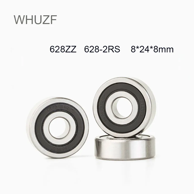 

WHUZF 2/5PCS High Quality ABEC-1 628 2RS 628RS 628-ZZ 628z 628 RS 8x24X8mm Miniature double Rubber seal Deep Groove Ball Bearing