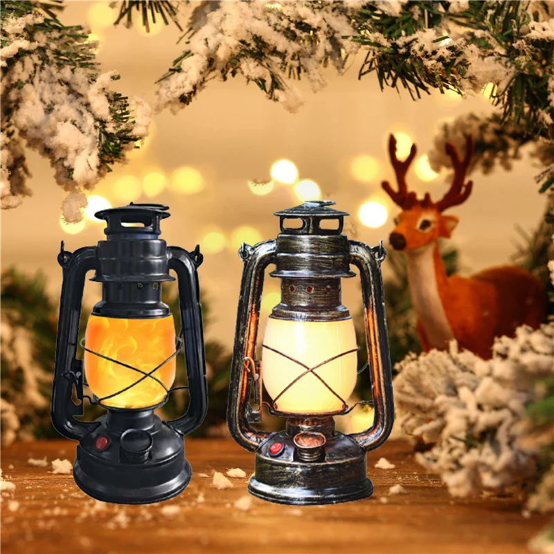 

Vintage Camping Lantern Remote Control LED Candle Flame Tent Light USB Battery Power Camping Kerosene Lamp Outdoor Table Lights