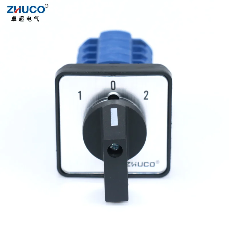 ZHUCO SZW26/LW26-20 Ui 660V 20A 16 Thiết Bị Đầu Cuối Có 1-0-2 4 Giai Đoạn 64X64 48X48Mm Bảng Điều Khiển núi Đa Năng Núm Xoay Cam Changeover Công Tắc