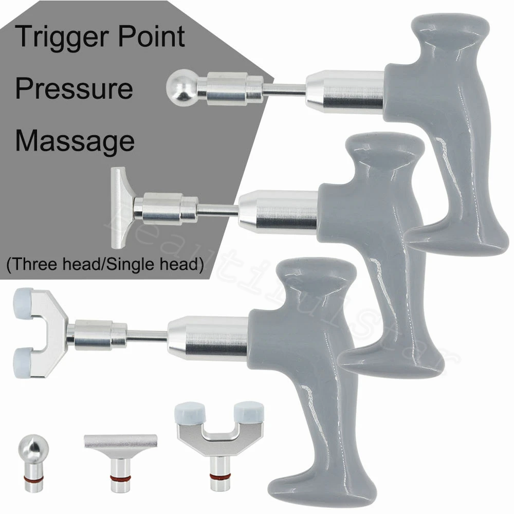 Multifunctional Deep Tissue Massage Gun Trigger Point Activator Tool Pressure Muscle Relaxation Massager No Needles No Battery