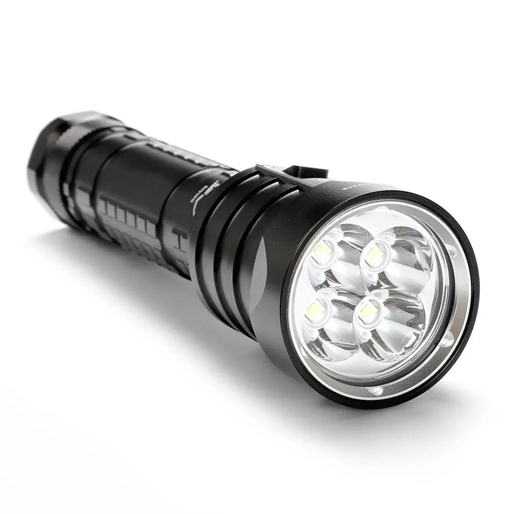 Asafee 100M Underwater XM-L U2 LED 4500LM Diving Flashlight IPX8 Waterproof Torch Portable Scuba Lantern