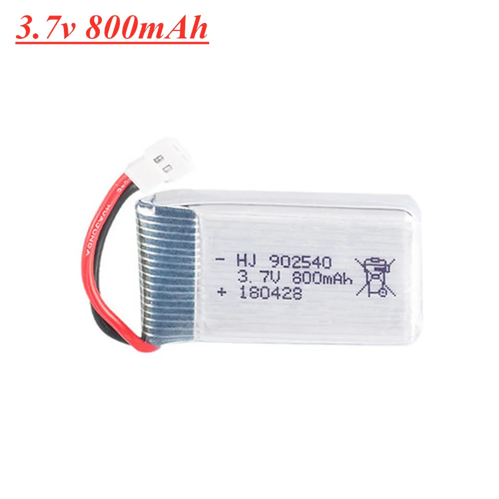 902540 3.7V 800mAh Lipo Battery +5 in 1 Charger Set for Syma X5 X5C X5SC X5SW TK M68 MJX X705C SG600 RC Drone Spare Part