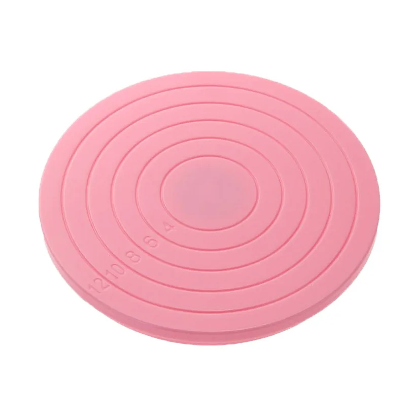 1PCS Cake Turntable Rotating Anti-skid Round Cake Stand Cake Decorating Tools Cake Rotary Table Kitchen DIY Pan Baking Tools