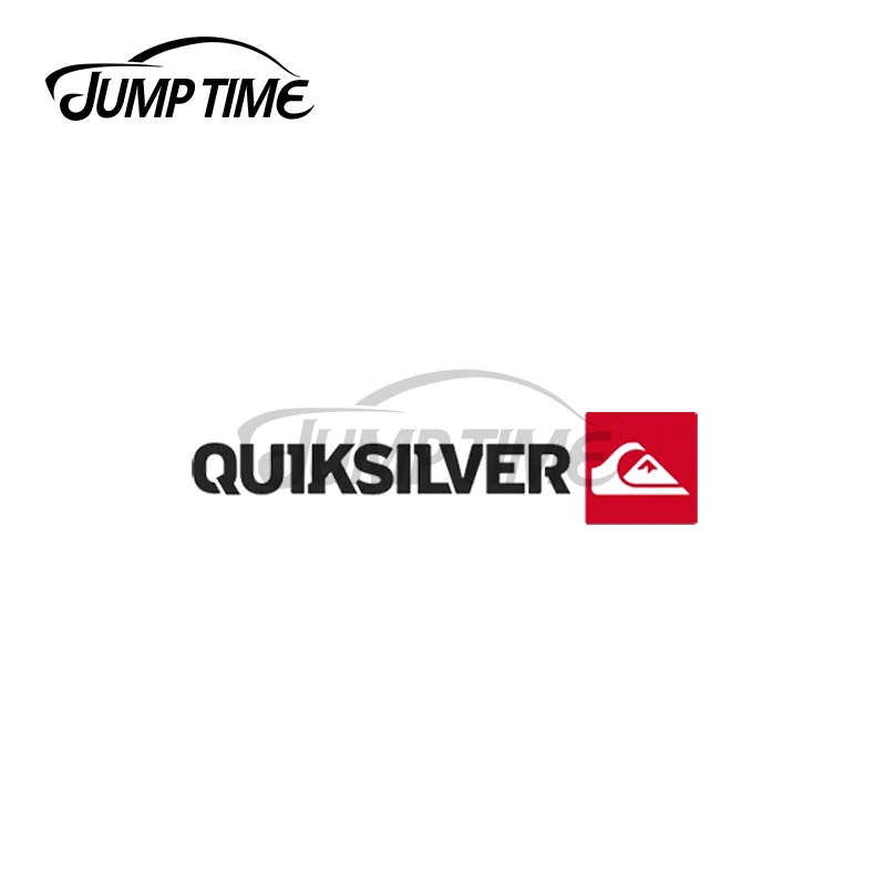 Jump Time 13 x 5.5cm For Quiksilver Surfing Vinyl Decal Windshield Windows Bumper Car Stickers Scratch-Proof Car Styling