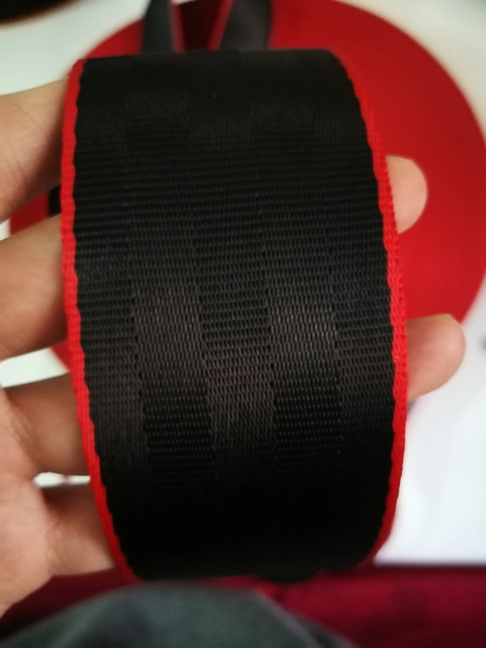 Black-Red 3M-36M Car Seat Belt Webbing Universal Car Personalized Modification Seat Belt Webbing Car Accessories