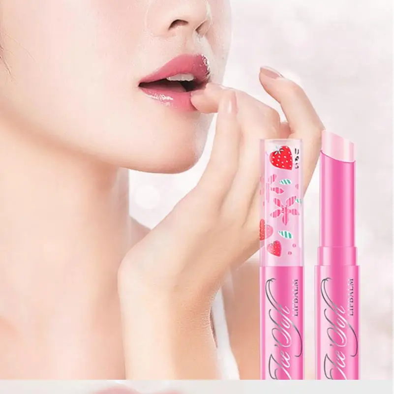 

Temperature Changed Color Lip Balm Moisture Long Lasting Nourish Reduce Lip Fine Lines Lips Care Makeup Beauty T0149