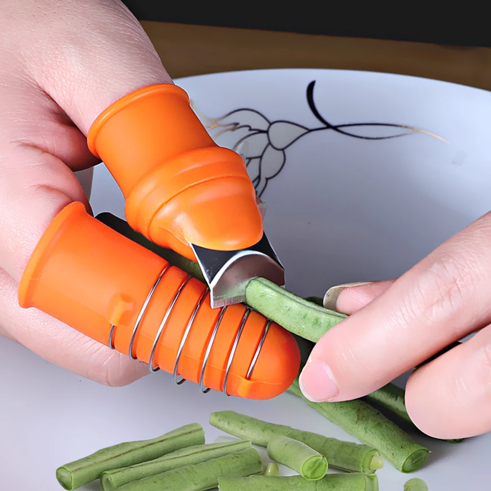 ซิลิโคนThumbมีดFinger ProtectorผักFastหยิบการรวบรวมมีดพืชใบมีดกรรไกรตัดแหวนสวนถุงมือ