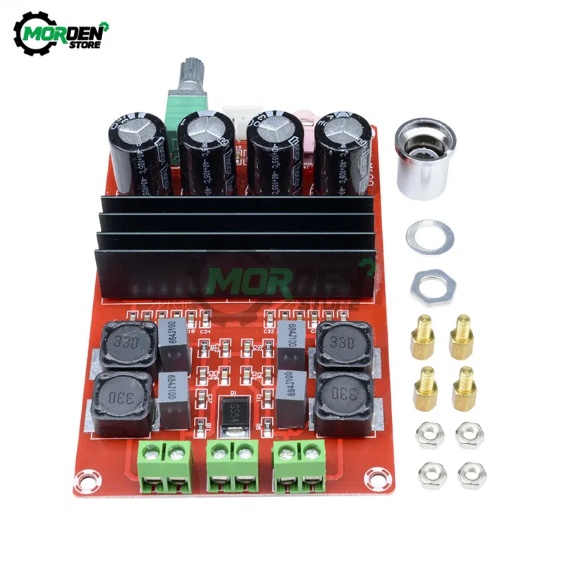 Dual Channel Digital Audio Amplifier Board for Arduino Two Channel Module 100W+100W 12-24V TPA3116D2  2x100W XH-M190 TPA3116