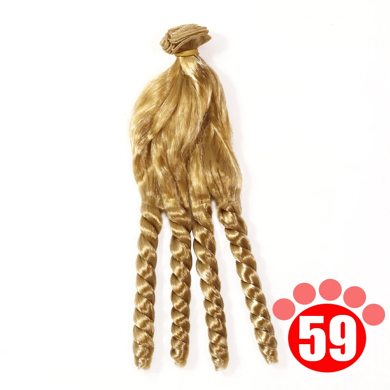 Msiredoll  Imitation mohair25cmWigs curly hairpiece for 1/3 BJD/SD Uncle Blyth doll wigs DIY Fapai milk silk soft hairs doll