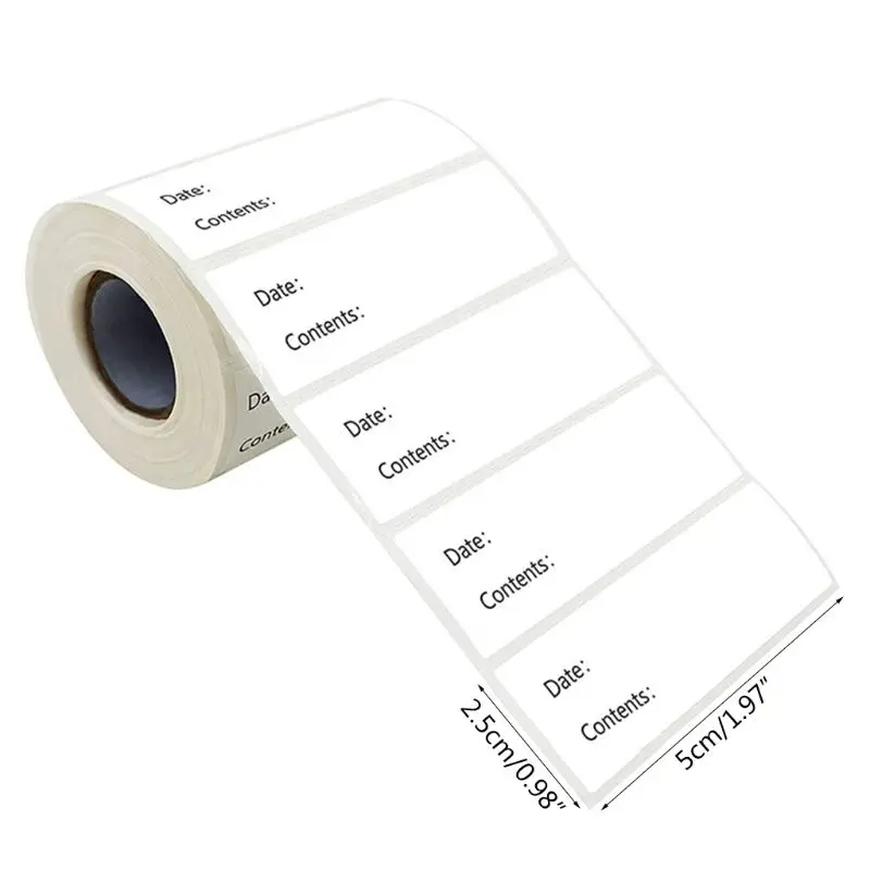 500pcs Kitchen Stickers Refrigerator Freezer Storage Date Content Labels for Container Bag Jar Packing X6HB