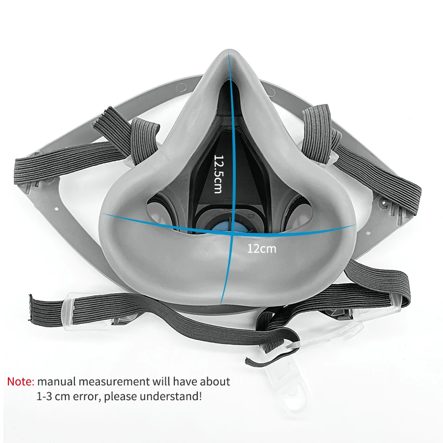 6200 Half Face Dust Mask Gas Respirator Painting Spraying Organic Chemical Filter 5N11 Work Safety Goggles for mine welding