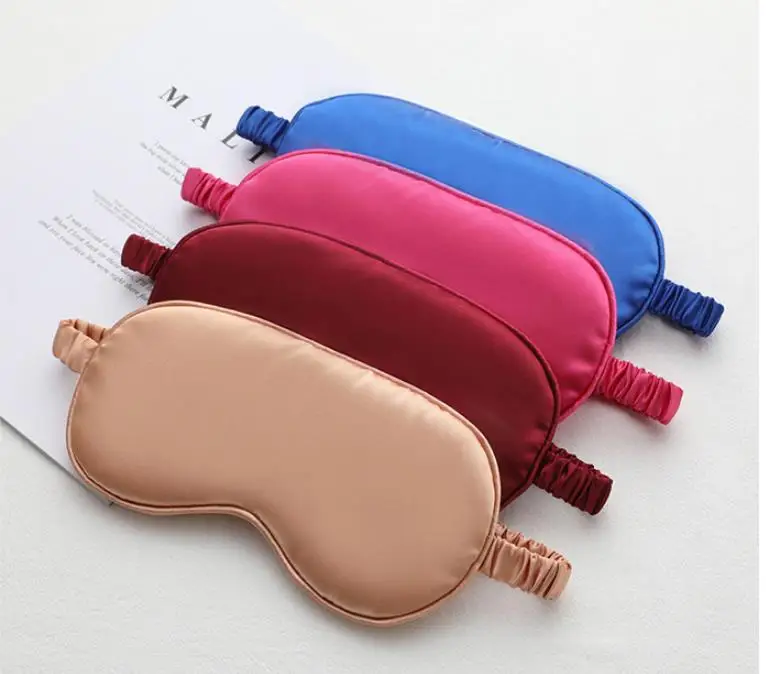 19 style Silk Eye Mask Padded Shade Cover Travel Relax Blindfolds Eye Cover Mask Eye Care Beauty Tools Gifts SN3578