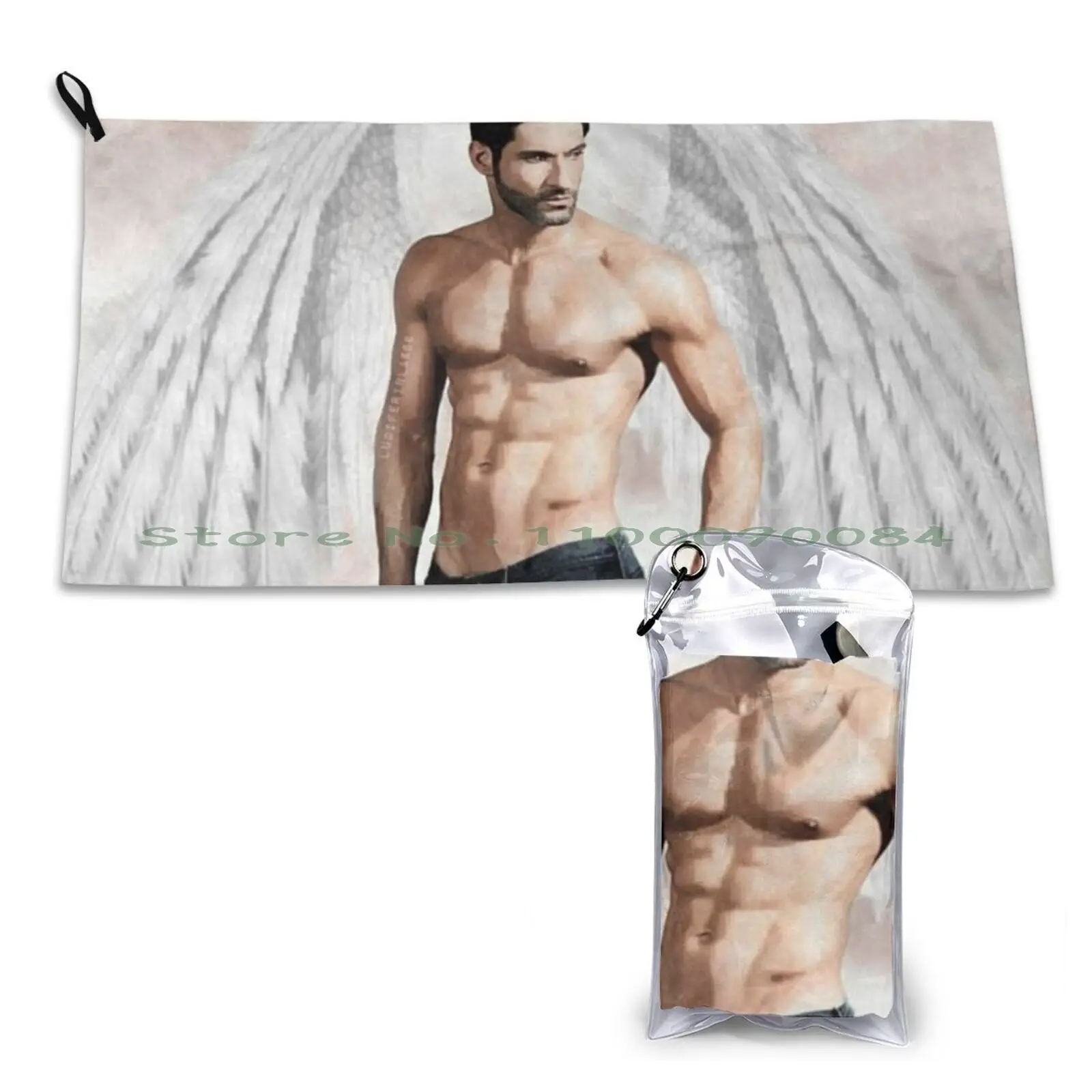 Lightbringer Quick Dry Towel Gym Sports Bath Portable Lucifer Lightbringer Fallen Angel Devil Tom Ellis Heaven Hell Soft