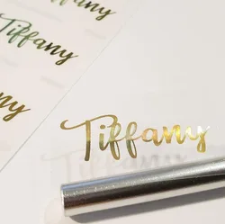 100 Pcs Foil Gold Custom Stickers, Personalized, Eyelashes Package Stickers, Lip Balm Lipstick, Address, Lip Gloss Labels