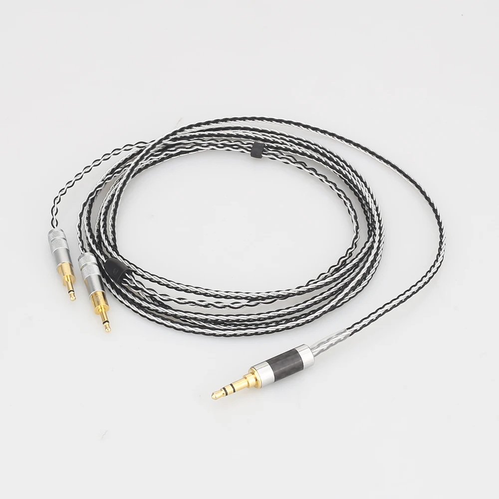 

2.5/3.5/4.4mm Balanced 8core Silver Plated Headphone Upgrade Cable for HD700 HD 700 M1060 M1060c Earphone