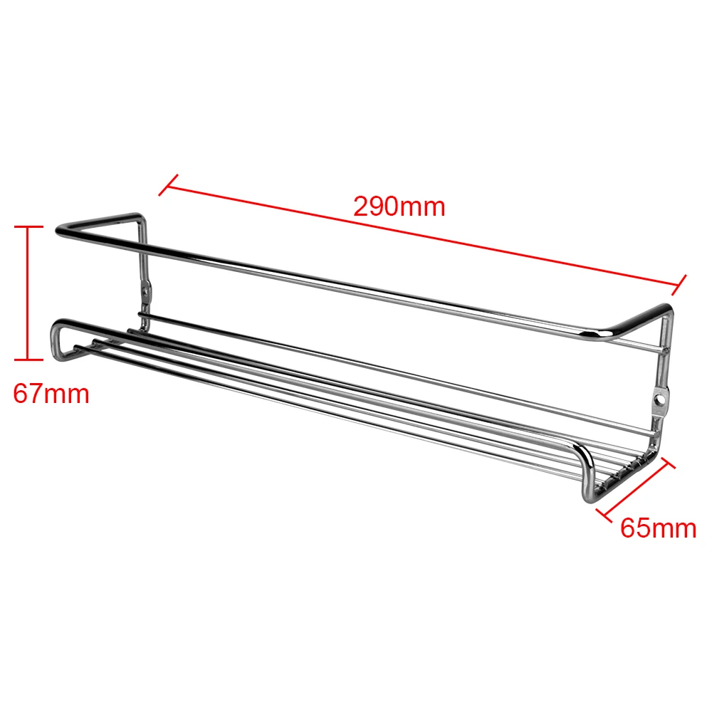 Organizer do kuchni 2 szt. Metalowe wieszaki wiszące do restauracji domowej na ścienną półkę na przyprawy słoik na przyprawy regał do przechowywania