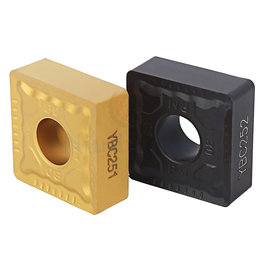 10Pcs SNMG120404 PM YBC251 SNMG120408 PM YBC252 SNMG1204012-PM YBC251 YBC252 Carbide Insert CNC Metal Lathe Tools Turning Insert