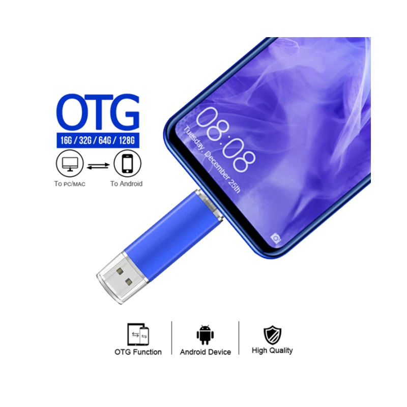 10pcs ฟรีปรับแต่งหน่วยความจำดิสก์ USB Pendrives OTG USB 2.0 ที่มีสีสัน Clef USB 64GB 32GB 16GB 8GB การถ่ายภาพของขวัญ