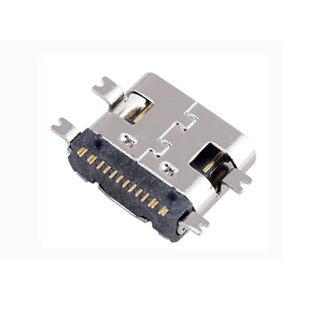 50pcs TYPE-C Female SMT 16PIN Four-pin Patch USB Type C Fast Charging Interface 5A High Current Power Charging Port Connector
