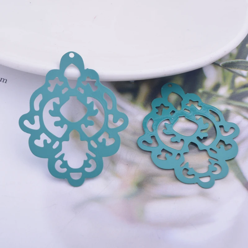 30 Stück AB6146 33*41mm Messing-Geometrie-Anhänger DIY Quasten Ohrring Anhänger Hängender Schmuck Dekoration – Detail 9