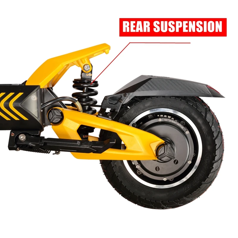 Original VSETT Rear Suspension for VSETT 10+ & ZERO 10X Electric Scooter Coil Spring & Hydraulic Hybrid Shock Absorber 165mm