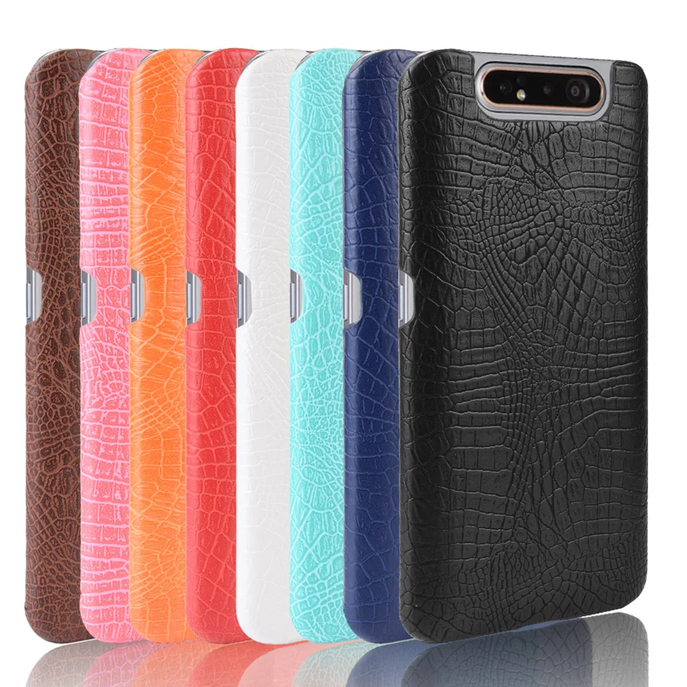 For Samsung Galaxy A80/A90 Case Luxury Crocodile pattern PU leather Case For Samsung A80 A 80 SM-A805F/DS Phone Case Back Cover