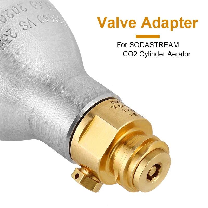 Soda Bottle Adapter,TR21-4 Brass Valve for Soda Cylinder M18*1.5 Thread Replacement Valve Co2 Cylinder Aerator Soda Water Making