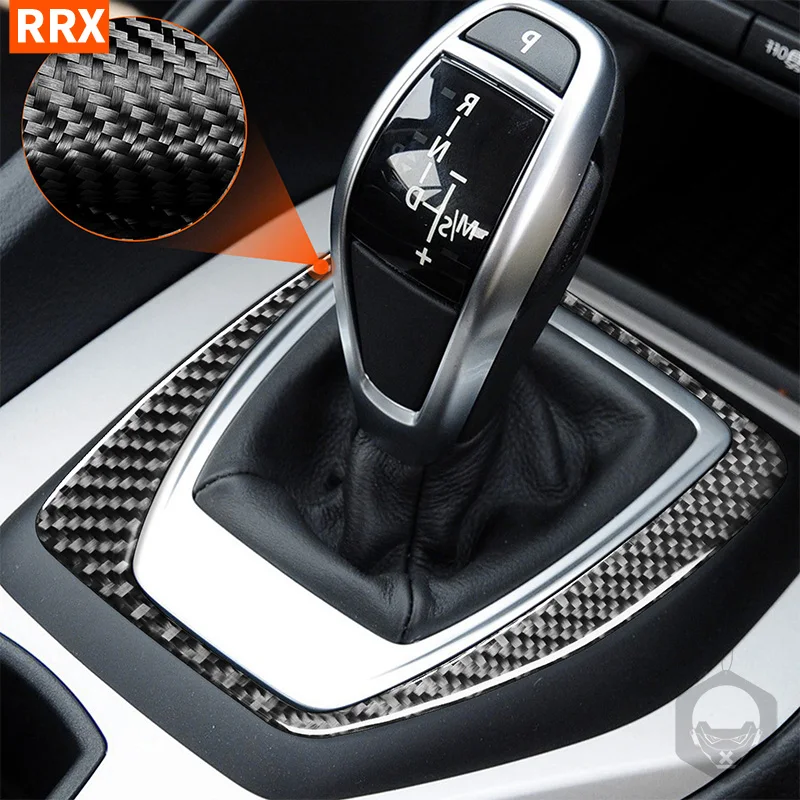 

Для BMW X1 E84 2013 2014 2015 коробка переключения передач Панель края рамки отделка настоящие наклейки из углеродного волокна аксессуары для интерьера автомобиля