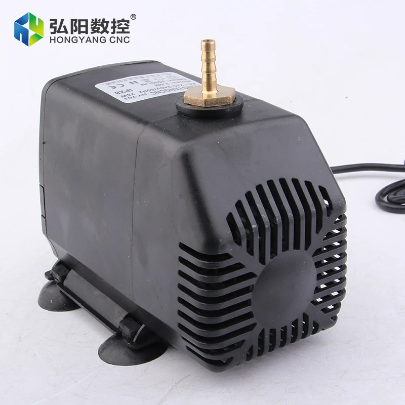 Water pump 75W cnc spindle motor cnc engraving machine tool cooling water pump 220V 75W 3.5M for 1.5KW/2.2KW spindle motor