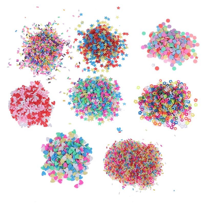 10g Falso Sprinkles Decorazione Per Slime di Riempimento FAI DA TE Slime Forniture di Simulazione Della Caramella Torta Dessert Giocattoli Melma di Fango di Argilla Accessori