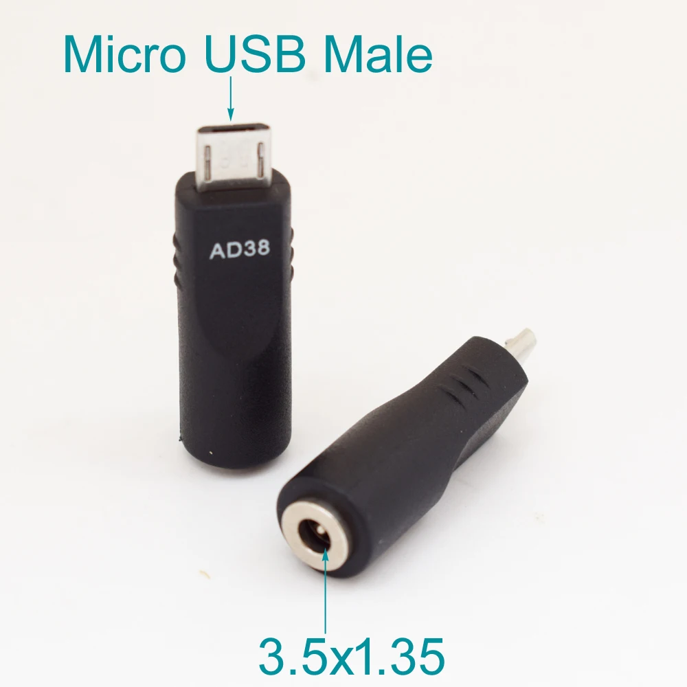 1 Máy Tính DC 3.5X1.35Mm Nữ Micro 5pin USB Nam Bộ Chuyển Đổi