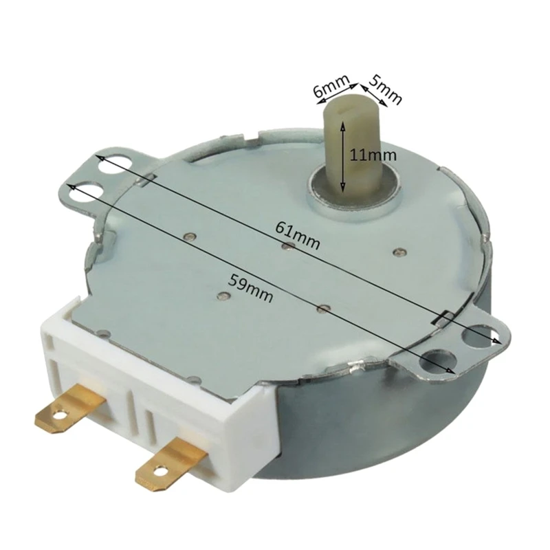 AC 220V-240V 4RPM 4W Synchronous Motor for TYJ50-8A7 Microwave Oven Swivel Tray Air Blower