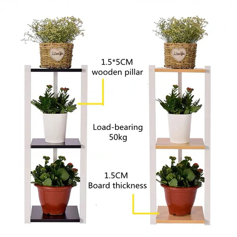 3 Layers Iron Flower Stand Pots Tray Plant Shelves Planter Display Rack Storage Holder Shelf Workspace Balcony Garden Decoration