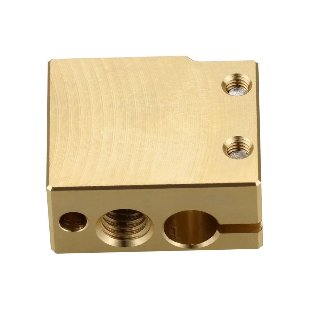 Volcano Heater Brass Block for E3D Volcano Hotend Thermistor Sensor PT100 3D Printer 24x20x12mm