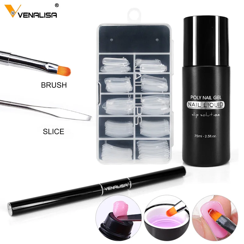 

Venalisa Poly Nail Gel Accessories Extension Nail Gel Brush Nail Tool Clear Nail Tips Thick Jelly Gel Slip Solution